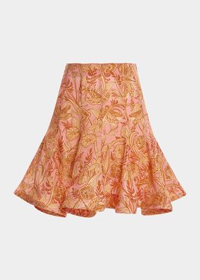 Cerezo Short Floral Circle Skirt