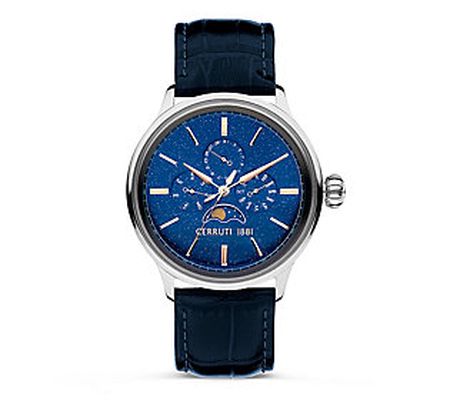 Cerruti Dervio Men's Multi-Function Blue Strap Watch