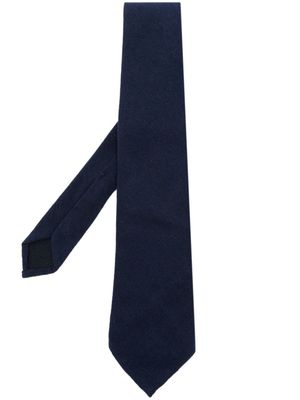 Cesare Attolini Sfoderata cashmere blend tie - Blue