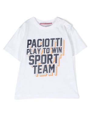 Cesare Paciotti 4Us Kids graphic-print cotton T-shirt - White