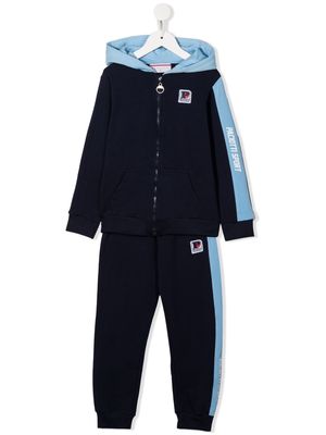 Cesare Paciotti 4Us Kids two-tone hooded tracksuit - Blue