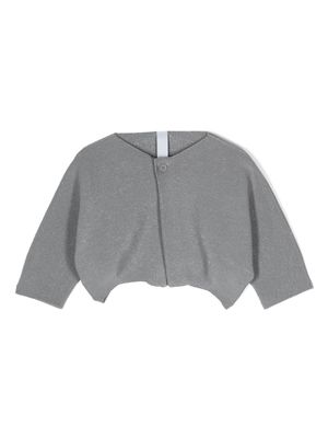 CFCL metallic-threading cropped cardigan - Grey