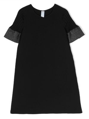 CFCL metallic-threading short-sleeve dress - Black