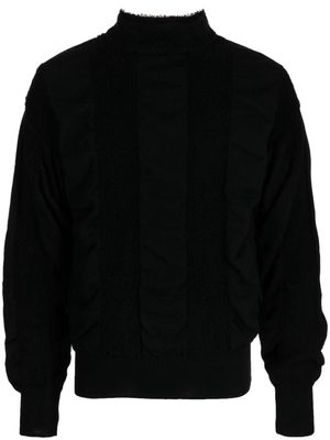 CFCL mock-neck wool jumper - Black