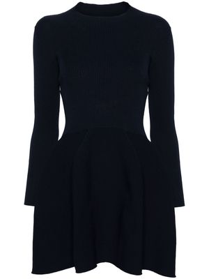 CFCL peplum-hem knitted dress - Blue