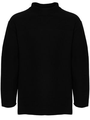 CFCL piqué mock jumper - Black