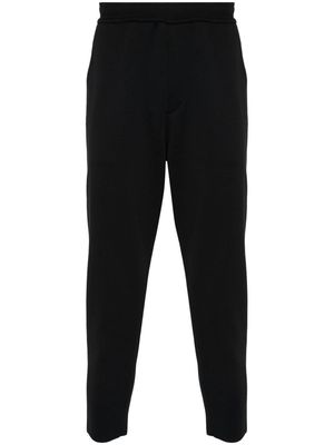 CFCL piqué tapered trousers - Black