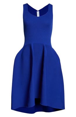CFCL Pottery 8 Scoop Neck Fit & Flare Sweater Dress in Blue