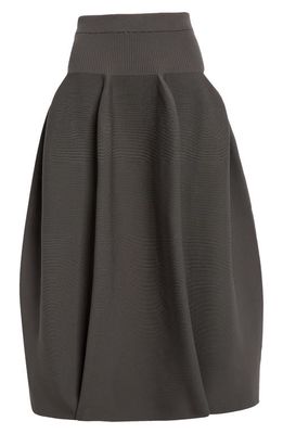 CFCL Pottery Rib Knit Skirt in Iron Gray