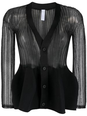 CFCL V-neck peplum blouse - Black