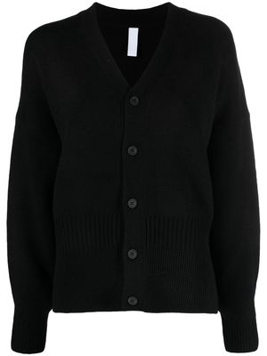 CFCL V-neck wool cardigan - Black