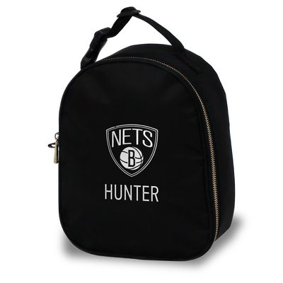 Chad & Jake  Black Brooklyn Nets Personalized Insulated Lunchbox