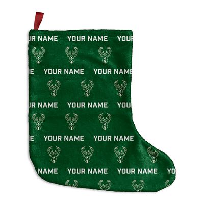 Chad & Jake  Milwaukee Bucks Personalized Holiday Stocking