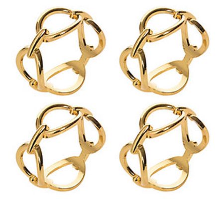 Chain Link Napkin Ring Set of 4 by Valerie
