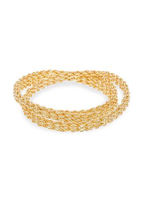 Chains 22K Goldplated Wraparound Bracelet