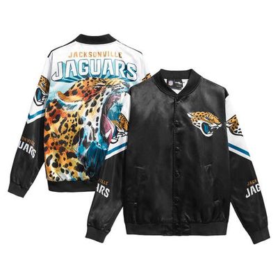 Chalk Line Men's Black Jacksonville Jaguars Fanimation Satin Full-Snap Jacket