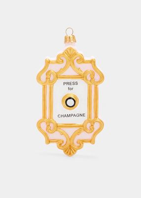 Champagne Button Ornament Christmas
