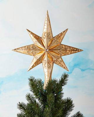 Champagne Stellar Christmas Tree Topper