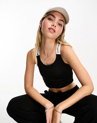 Champion Absolute crop top in black and white