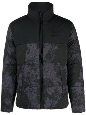Champion abstract-print padded jacket - Black