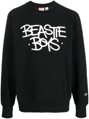 Champion Beastie Boys-print crew-neck jumper - Black