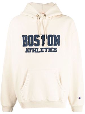 Champion Boston-print hoodie - Neutrals
