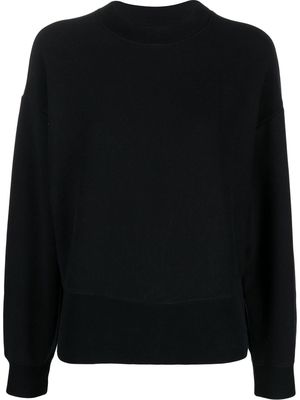 Champion cotton-blend ribbed-hem sweatshirt - Black