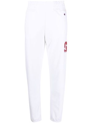 Champion elasticated-waist cotton track pants - White