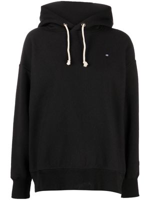 Champion embroidered-logo cotton hoodie - Black