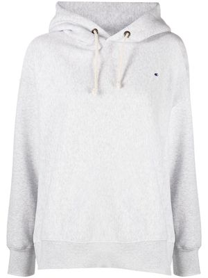 Champion embroidered-logo cotton hoodie - Grey