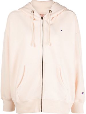 Champion embroidered-logo detail hoodie - Pink