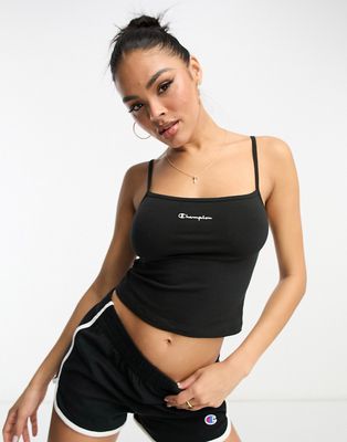 Champion Everyday cropped cami top in black