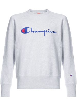 Champion logo jersey sweater - Grey