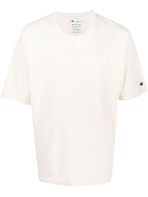 Champion logo-patch cotton T-shirt - Neutrals