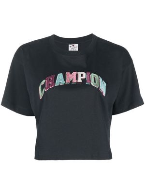 Champion logo-print detail T-shirt - Grey