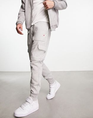 Champion Reverse Weave cargo sweatpants in gray