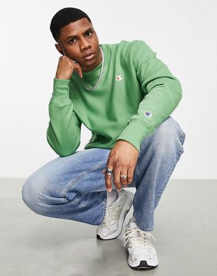 Champion small logo sweatshirt in green