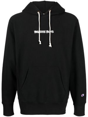 Champion x Beastie Boys slogan-print hoodie - Black