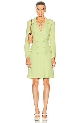 Chanel 1997 Spring Summer Runway Double Coat in Sage