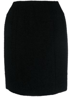 Chanel Pre-Owned 1980s high-waisted fitted skirt - Black