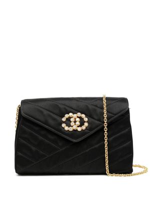 Chanel Pre-Owned 1990-2000s CC Bias-Stitch shoulder bag - Black