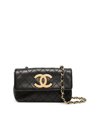 Chanel Pre-Owned 1990-2000s CC diamond-quilted shoulder bag - Black
