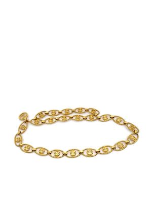 CHANEL Pre-Owned 1993 CC chain belt - Gold