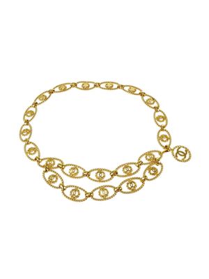 CHANEL Pre-Owned 1993 CC gold-plated chain belt