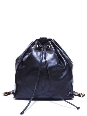 CHANEL Pre-Owned 1994-1996 CC leather backpack - Black