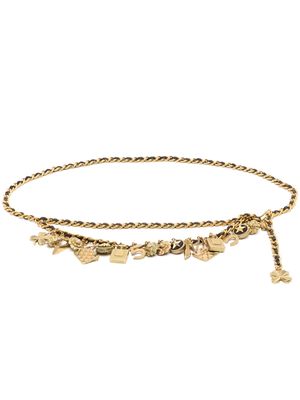 CHANEL Pre-Owned 1994 Icon charms chain belt - Gold