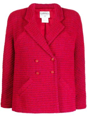 CHANEL Pre-Owned 1995 double-breasted blazer - Red
