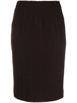Chanel Pre-Owned 1995 high-waisted pencil skirt - Brown