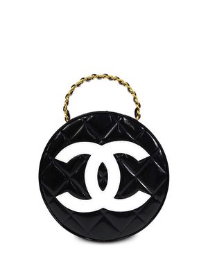 CHANEL Pre-Owned 1995 Vanity diamond-quilted tote bag - Black