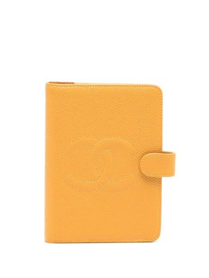 CHANEL Pre-Owned 1997 CC stitch notebook cover - Orange